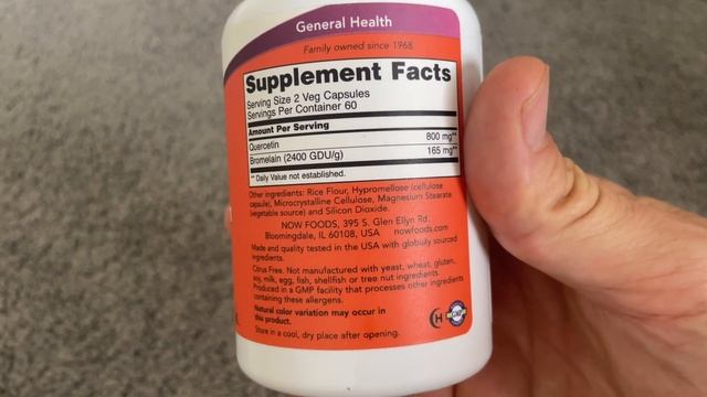 Honest Review of NOW Supplements, Quercetin with Bromelain