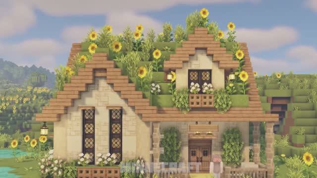 Как Построить Красивый Дом в Minecraft. Крутые постройки в майнкрафт. #майнкрафт #minecraft