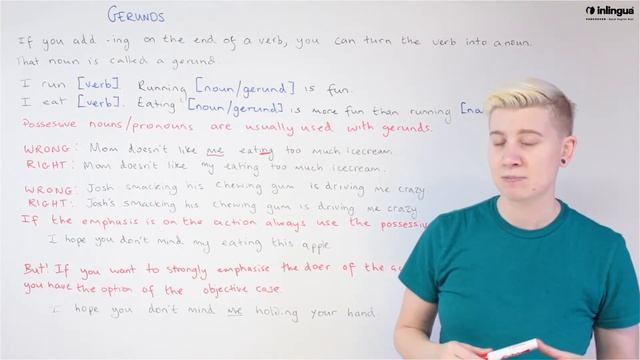 Gerunds - English lessons with inlingua Vancouver