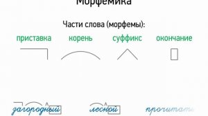 Морфемика и словообразование 5 класс, видеоурок презентация 1