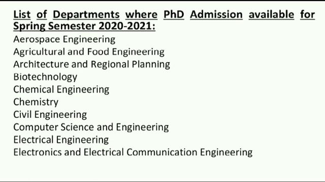 Indian Institute of Technology (IIT) Kharagpur II  Ph.D. Admission – 2020-2021II