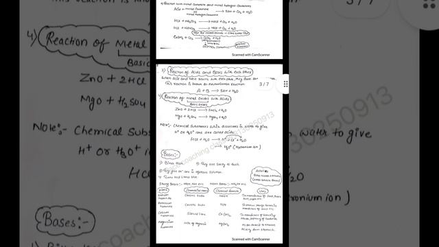 Class 10 Science Notes Chapter 2 Acids Bases And Salts | pdf of acids bases and salts class 10