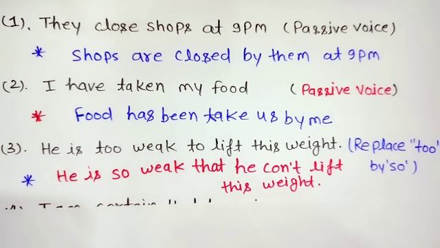 12th English important question 2024 / 12th English grammar important question