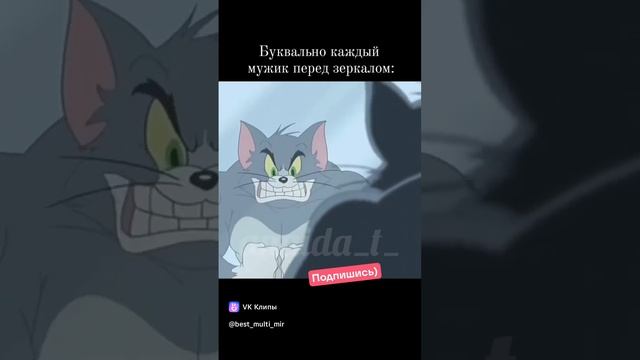 каждый мужик перед зеркалом