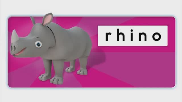 Сочетание_rh (немая Hh) RHINO. Читаем по- английски.