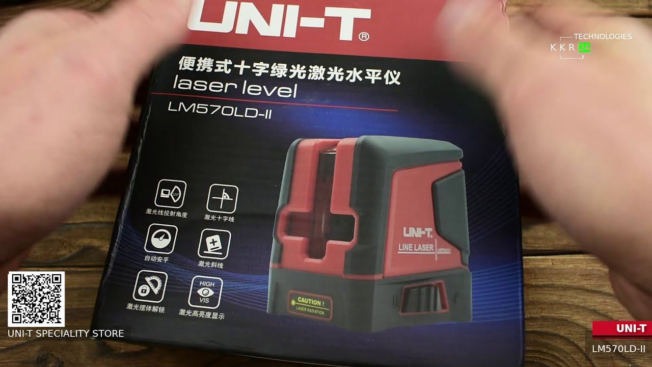 UNI-T LM570LD-II green light laser level 2 lines смотреть онлайн