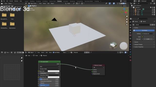создаём неоновые свечения blender 3d