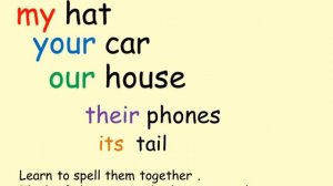 my your our their its