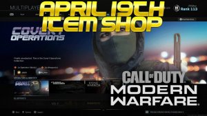 Modern Warfare - Franchise Store NEW Daily Items! April 19th Blueprints & Featured Items!