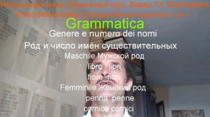 Итальянский язык / La lingua italiana / Начальный курс # 13 / Grammatica. Articoli determinativi