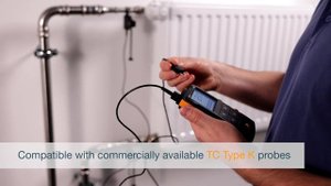 testo 922: Differential temperature measurement (TC Type K)