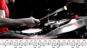 Skunk Anansie - Hedonism - Drum Cover (with scrolling drum score)