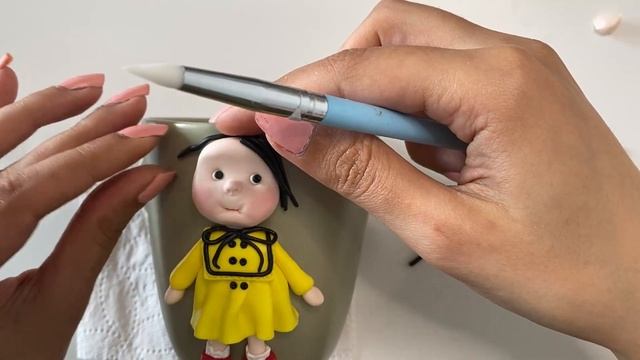 Polymer Clay Doll Mug Tutorial (Autumn Theme)