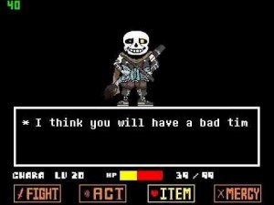 Undertale-Сражение с инк Сансом