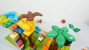 Крутые лего строительные блоки ☆ Конструктор Marble Run ASMR - Воронка, ямы и качели-чашки