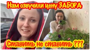 ПОЕХАЛИ НА ДАЧУ/УСТАНОВЩИК ЗАБОРА ОЗВУЧИЛ ЦЕНУ/СТАВИТЬ НЕ СТАВИТЬ??ПОСЕЯЛА МНОГО ПЕТУНИИ НО МНЕ МАЛО