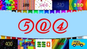 Numbers 1 to 1000 | Números de 1 a 1000 fontes coloridas | 1000 seconds 16:40 M| 1から1000までの数字 | V10