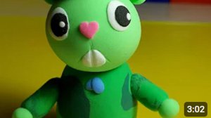 Флиппи из Happy Tree Friends из пластилина. Лепим очень простого Флиппи. Flippy