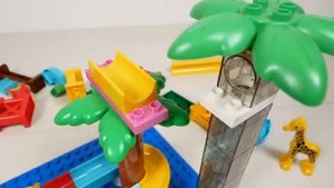 Удивительный мир игры в шарики Marble Run ASMR ☆ ЛЕГО блоки Жираф и спиральный склон