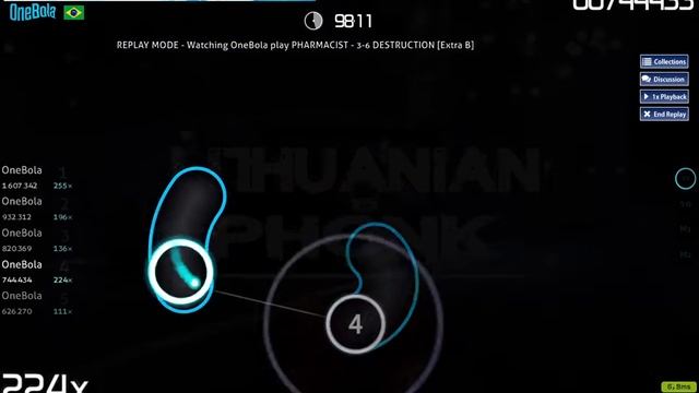 Osu! PHARMACIST - 3-6 DESTRUCTION - [Extra B]