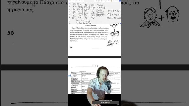 разговорный стрим / Учим греческий язык c 0 / russian learns greek / Ρώσος μαθαίνει ελληνικά 5 урок