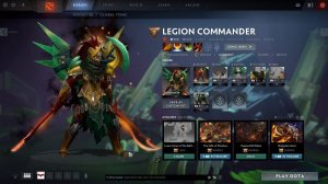 Dota 2 Legion Commander Desolate Conquest Style Unlocked with Blades of Voth Domosh Arcana Mix Set