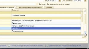 Графики по финансовым договорам в БИТ.ФИНАНС