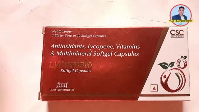 Lycopene, Multivitamin, Multimineral Softgel Capsule