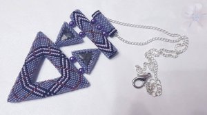 ПОДВЕСКА ИЗ БИСЕРА / МАСТЕР КЛАСС - Часть 3 / МОЗАИЧНОЕ ПЛЕТЕНИЕ