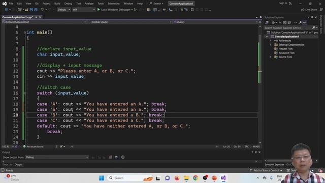Switch Case Syntax and example C++