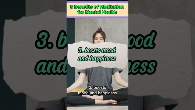 Mindful Moments - 5 Benefits of Meditation for Mental Health  #shortvideo #mentalhealth #anxiety
