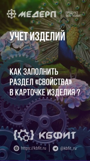 КБФИТ: МЕДЕРП. Учет изделий: Как заполнить раздел «Свойства» в карточке изделия? Ч.1.