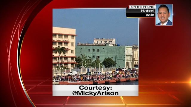 Hatzel Vela describes inaugural voyage to Cuba