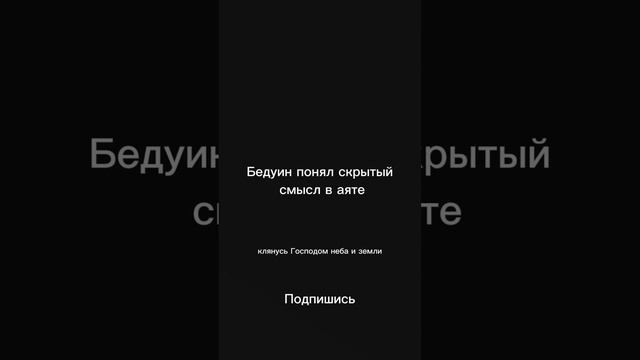 Бедуин понял скрытый смысл аята #пророк #ислам #религия #пророк #ислам #религия #палестина смотреть онлайн