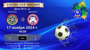 ФК "Фортуна" - ФК "Дружба 1"/VIKING CUP, Игра №6, 17-11-2024 10:20