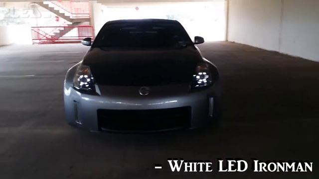 350z LED Ironman Demon Eye DEPO Headlights by zLEDs смотреть онлайн