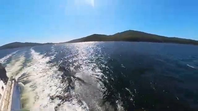 Чудесные виды бухты Новик. Кайф на море. Катер DeFever #владивосток #кайф #отдыхнаморе