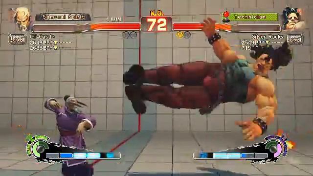 Ultra Street Fighter IV battle: CT.Castle (Gen) Vs Silver_Rocks (Hugo) смотреть онлайн