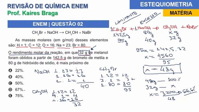 REVISÃO ENEM 2020 | CONTEÚDO E QUESTÕES | QUÍMICA смотреть онлайн