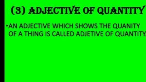 Adjective/Adjectives in English/Grammar/Adjectives/Concept/W....