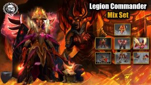 Dota 2  Legion Commander Best Mix Set Radiant Conqueror + Blades Voth Domosh + Legacy Fallen Legion
