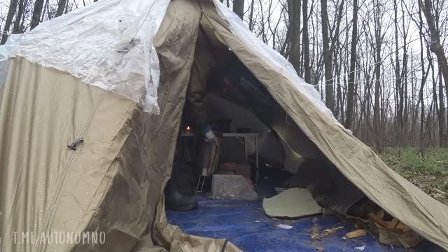 Зимовка в палатке с печкой! Подготовка (1 серия)