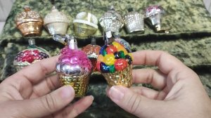 Старинные елочные игрушки. Корзиночки.