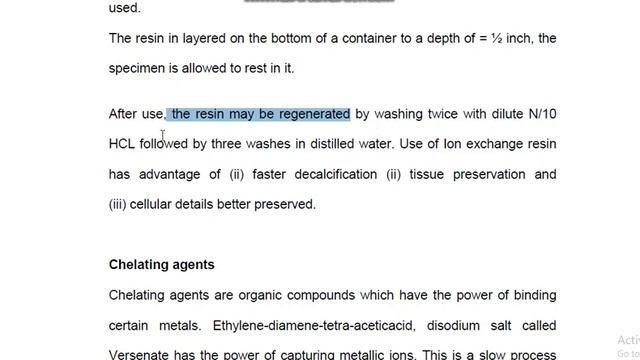 ion exchange resin decalcification method and chelating agent EDTA decalcification method DMLT RPMC