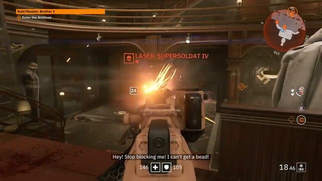 Wolfenstein: Youngblood Part 8 Xbox One X  Raid Mission Brother 1