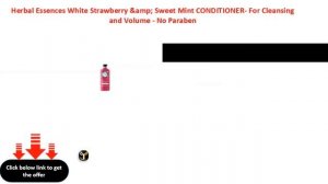 Herbal Essences White Strawberry & Sweet Mint CONDITIONER  For Cleansing and Volume   No Parabe