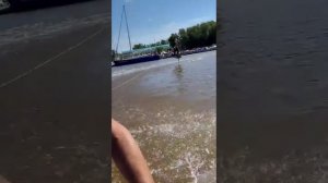 Вейк за моторной лодкой на ГФ