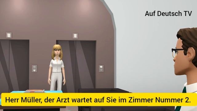 Dialog beim Arzt B1, einen Termin vereinbaren смотреть онлайн
