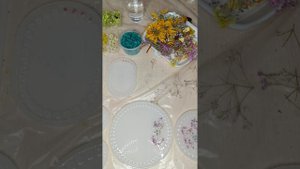 заливка донышек из эпоксидной смолы