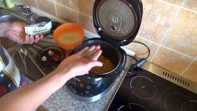 Плов в мультиварке Как приготовить из свинины видео redmond редмонд смотреть онлайн